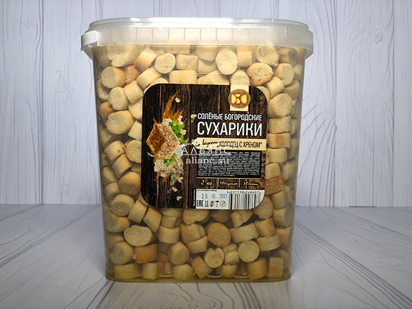 Сухарики с холодцом и хреном в Некрасовке