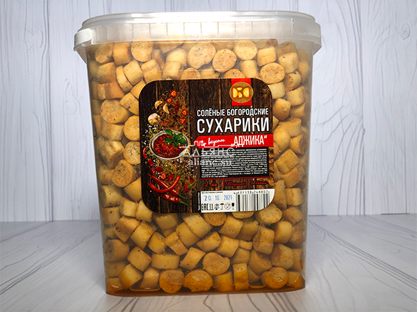 Сухарики с аджикой в Некрасовке