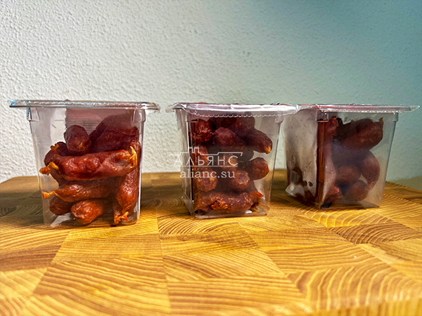 Колбаски МИНИ со вкусом аджики с/к (100 гр) в Некрасовке