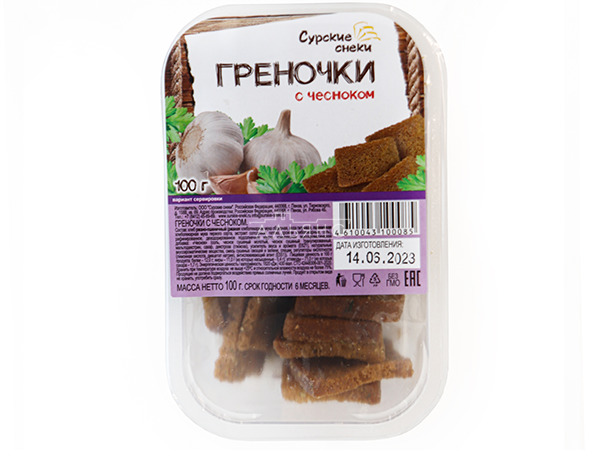 Сурские гренки с Чесноком (100 гр) в Некрасовке