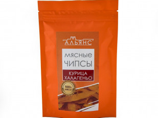 Сыр к пиву: Мясо (АЛЬЯНС) вяленое курица с халапеньо (50 гр)