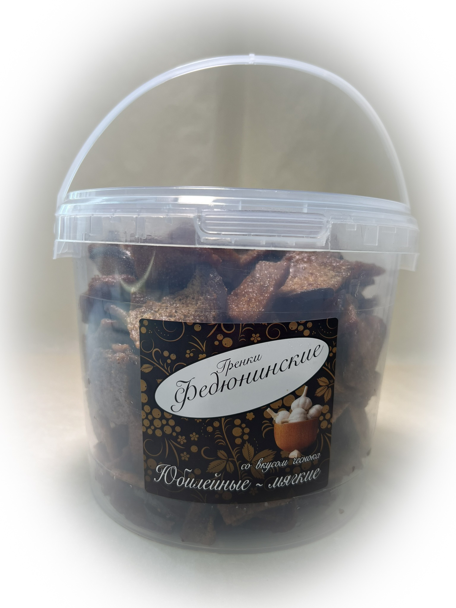 Гренки "ФЕДЮНИНСКИЕ" "Чеснок" (ведро 900 гр.) в Некрасовке