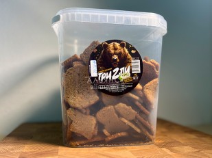 Сырные шарики ТАЙСКИЙ ПЕРЕЦ (0,5 кг): Ведро Ржаные гренки со вкусом Сметана зелень (1 кг)