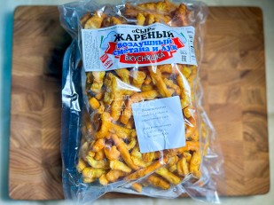Продукт сырный ПАУТИНКА  Oktobersnack ВАСАБИ 1 кг: Жареный сыр 