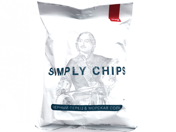 Картофельные чипсы "Simple chips" Морская соль и черный перец 80 гр. в Некрасовке